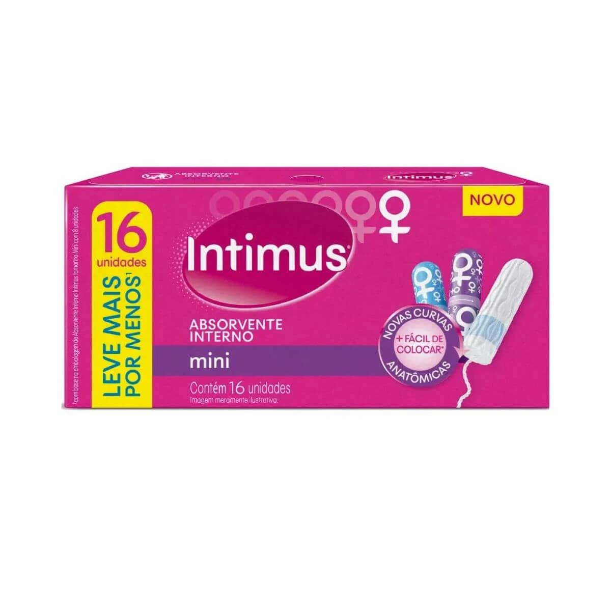 ABSORVENTE INTERNO INTIMUS MINI 16UN — Intimus | Farmácia Resyla