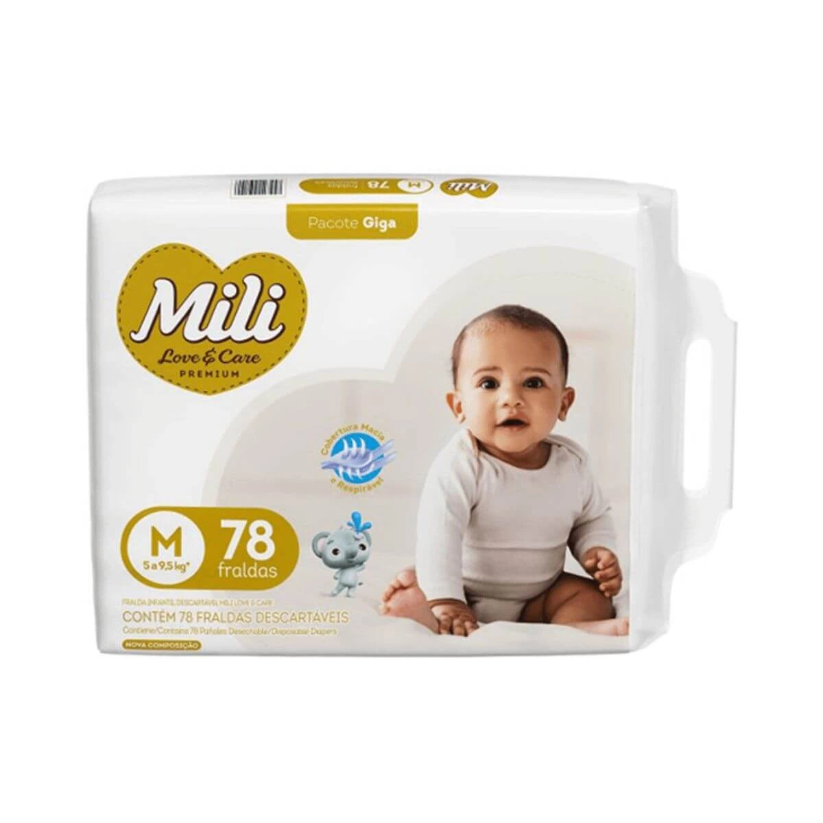 FRALDA MILI LOVE CARE GIGA M C/78UN — Mili | Farmácia Resyla