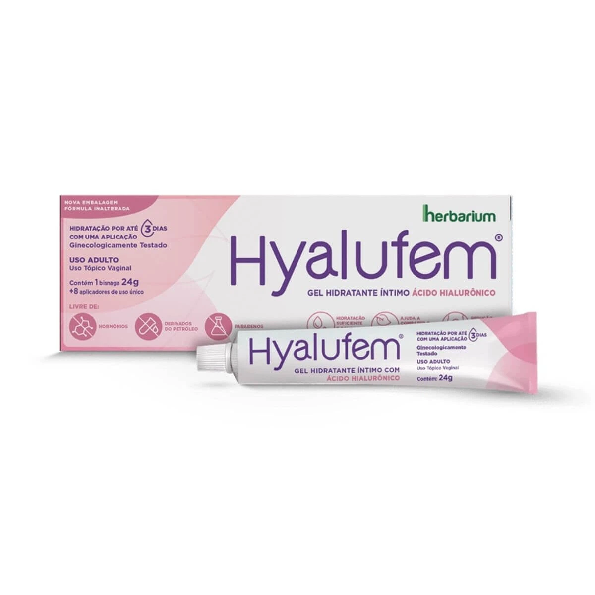 GEL HIDRATANTE INTRAVAGINAL HYALUFEM 24G + 8 APLICADORES - ABBOTT — Abbott | Farmácia Resyla