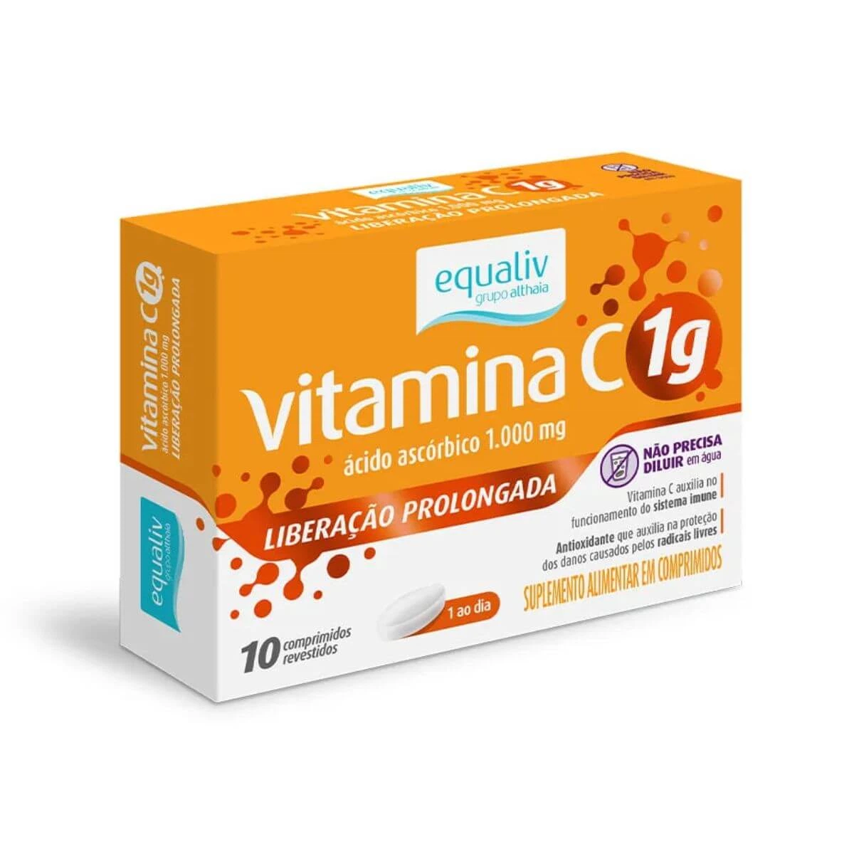 EQUALIV VITAMINA C 1G 10 COMPRIMIDOS — Equaliv | Farmácia Resyla