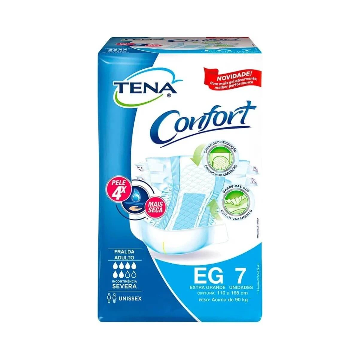 FRALDA GERIÁTRICA TENA CONFORT EG C/7UN — Tena | Farmácia Resyla