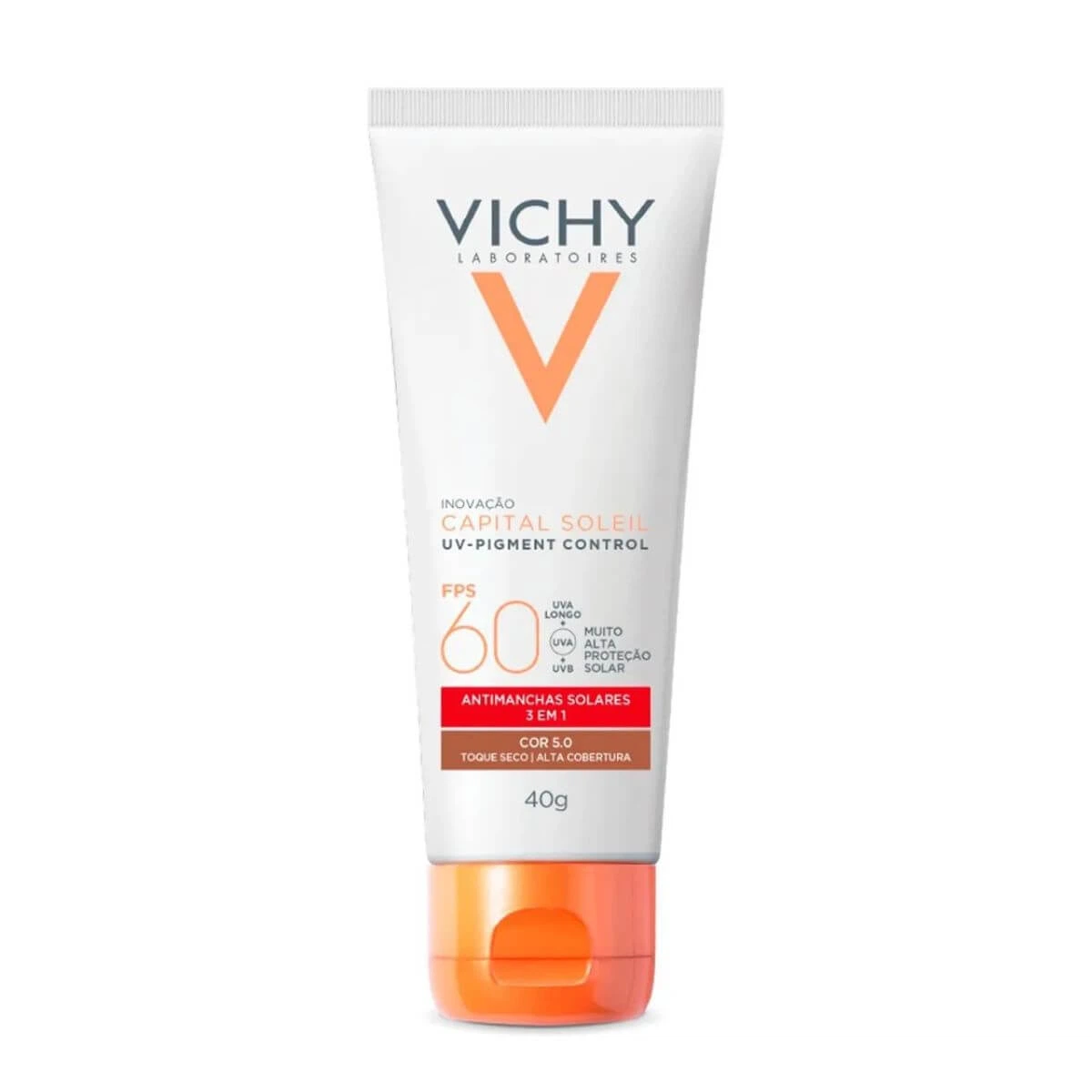 PROTETOR SOLAR VICHY UV-PIGMENT CONTROL FPS60 COR 5.0 40G — Vichy | Farmácia Resyla
