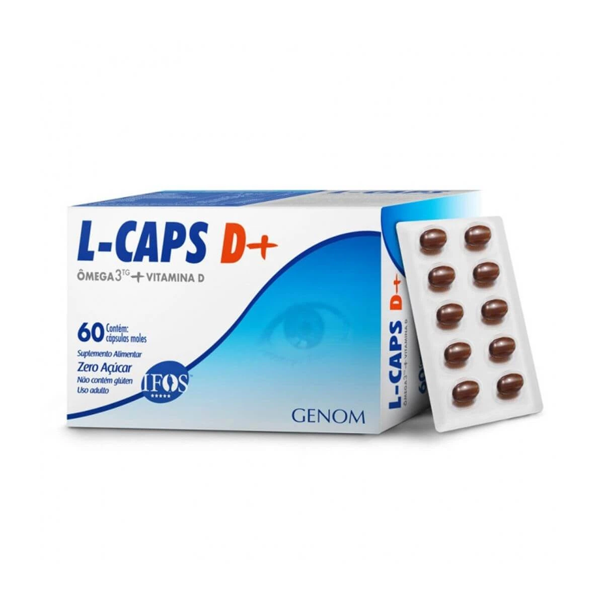 L-CAPS D+ 60 CÁPSULAS - GENOM — GENOM | Farmácia Resyla