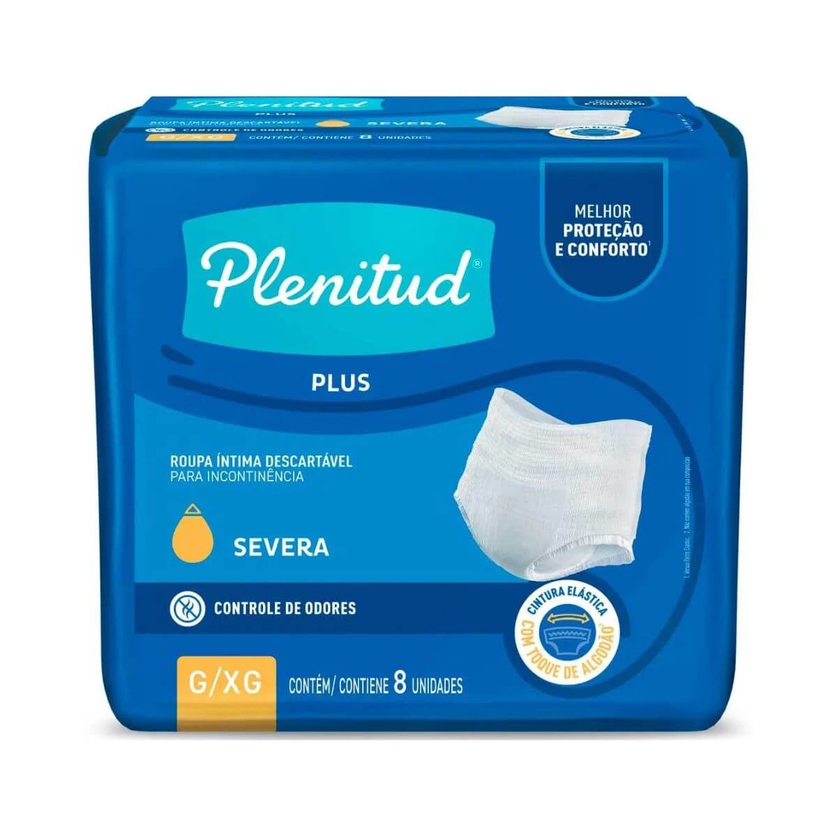 FRALDA GERIÁTRICA PLENITUD PROTECT PLUS G/XG C/8UN — Plenitud | Farmácia Resyla