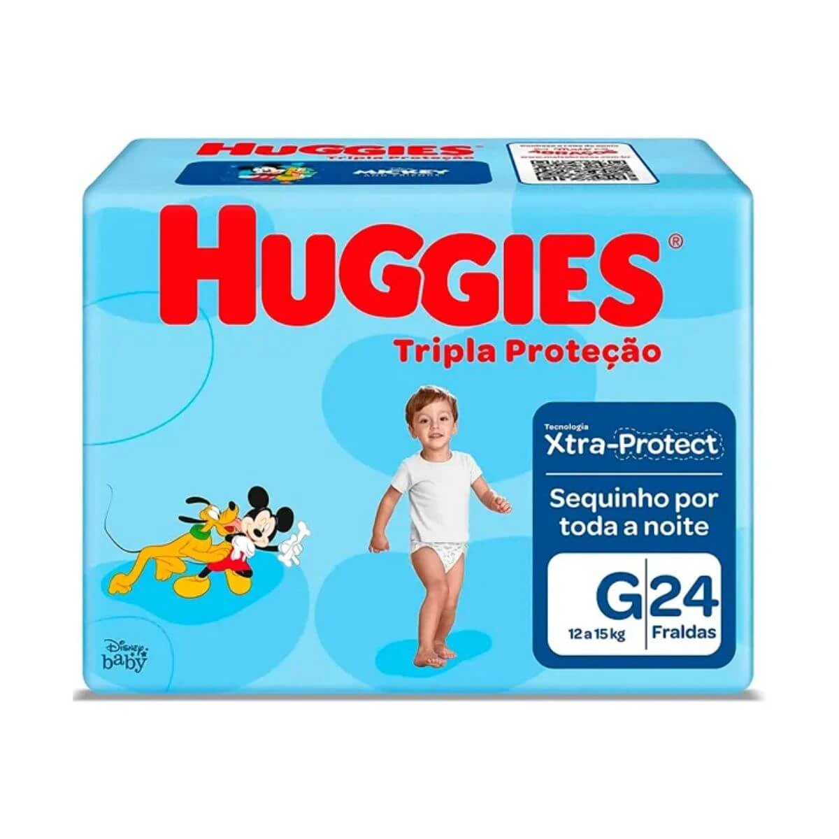 FRALDA HUGGIES TRIPLA PROTEÇÃO JUMBO G C/24UN — Huggies | Farmácia Resyla