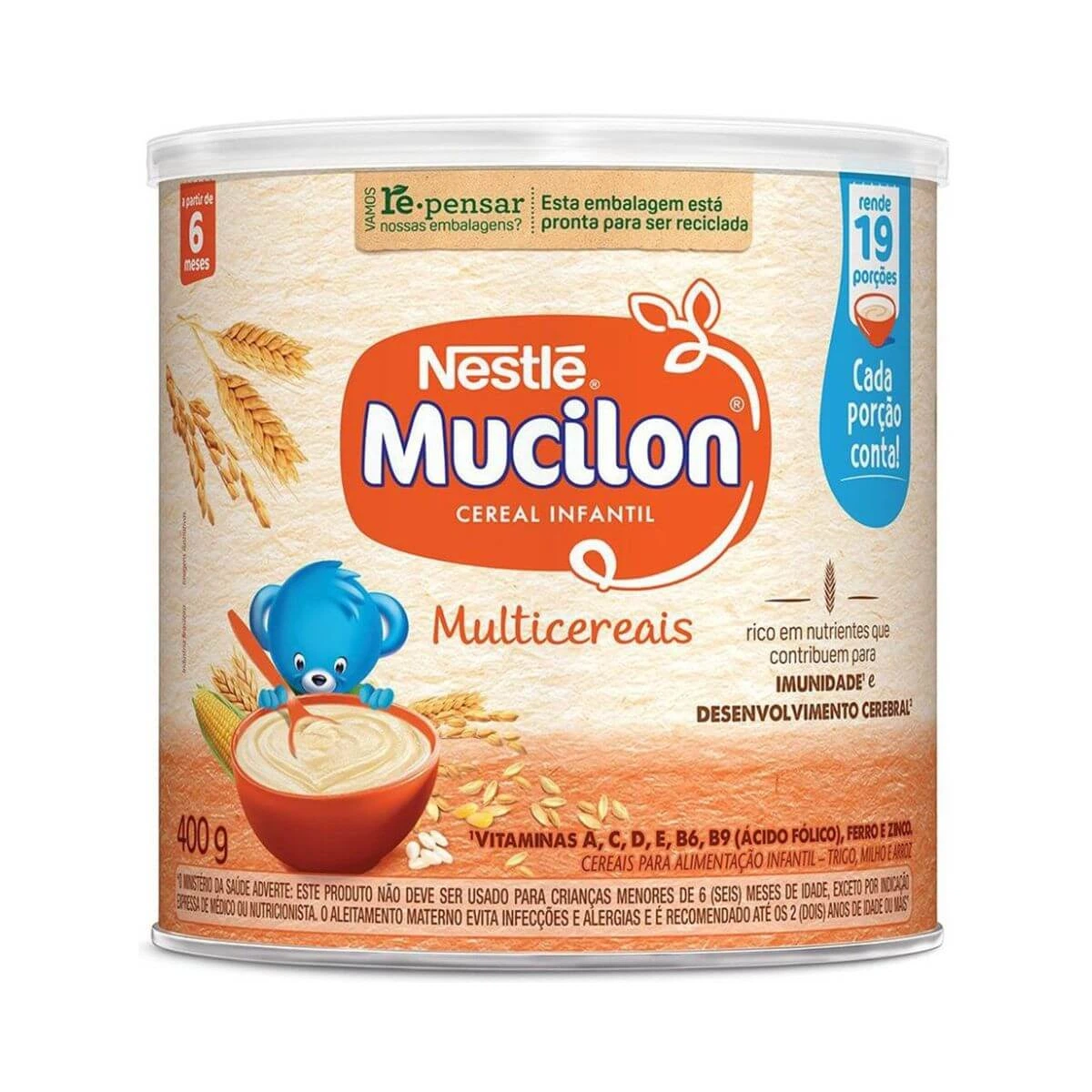 MUCILON MULTI CEREAIS CEREAL INFANTIL EM PÓ 400G — Mucilon | Farmácia Resyla