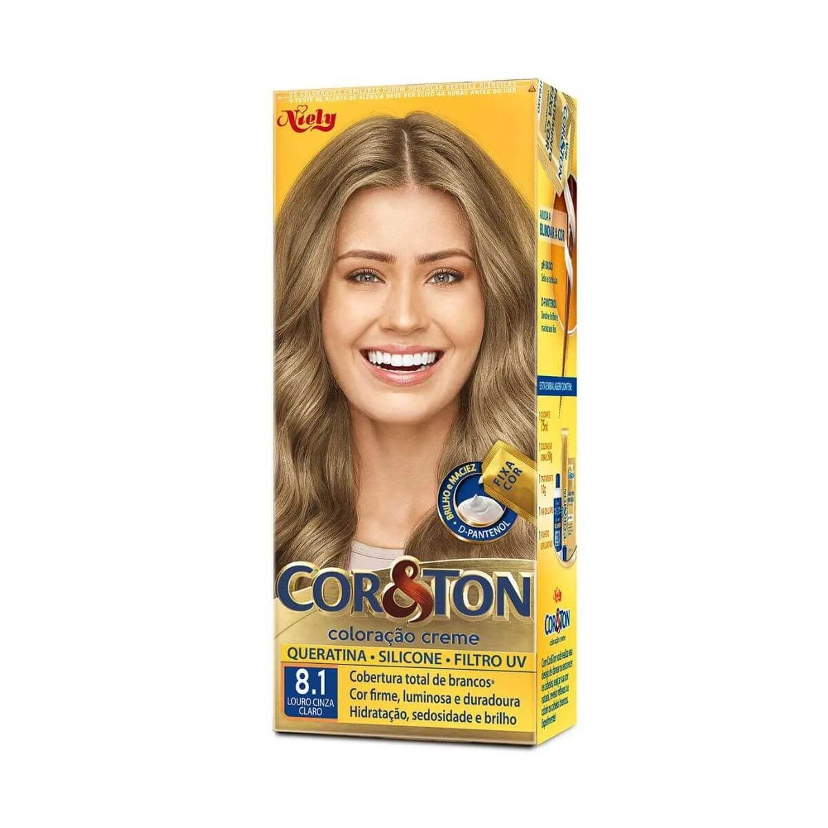 TINTA COR & TON 8.1 LOURO CINZA CLARO — Cor & Ton | Farmácia Resyla