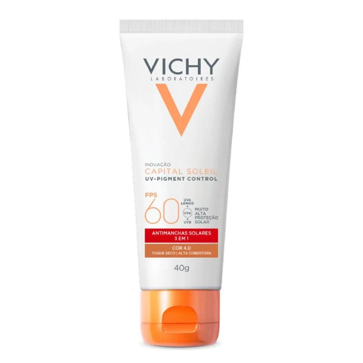 PROTETOR SOLAR VICHY UV-PIGMENT CONTROL FPS60 COR 4.0 40G — Vichy | Farmácia Resyla