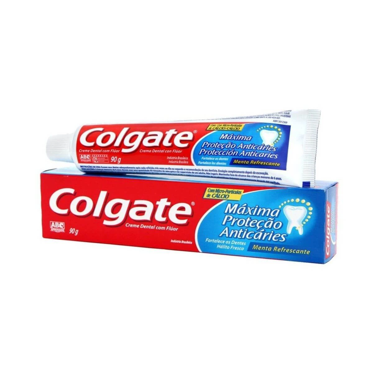 PASTA DE DENTE COLGATE MÁXIMA PROTEÇÃO ANTICÁRIES 90G — Colgate | Farmácia Resyla