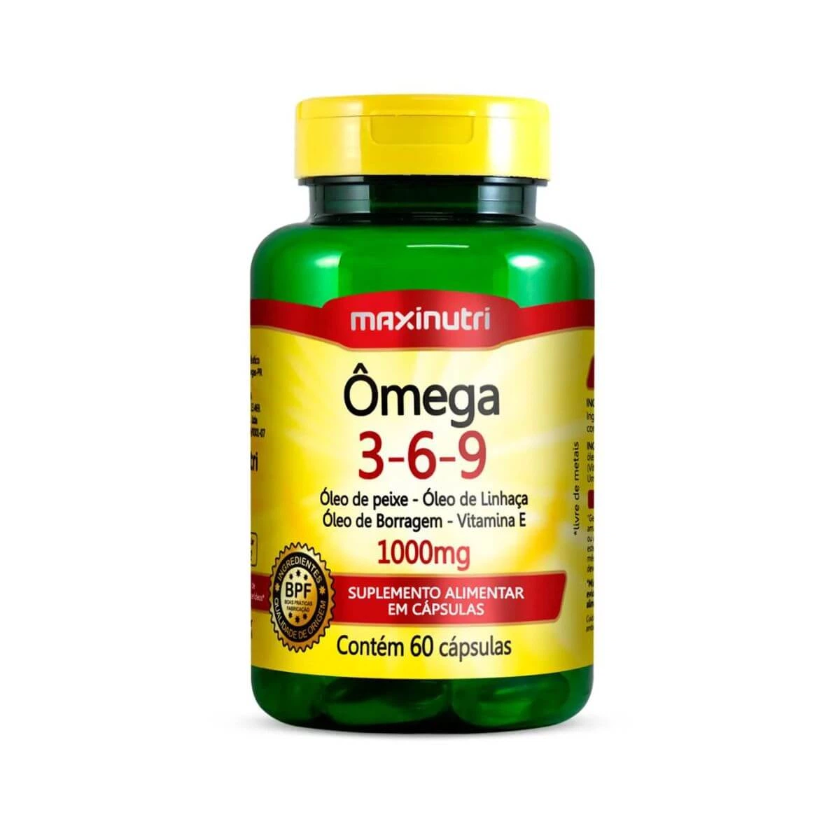 OMEGA 3 6 9 1000MG 60CAPS - MAXINUTRI — Maxinutri | Farmácia Resyla