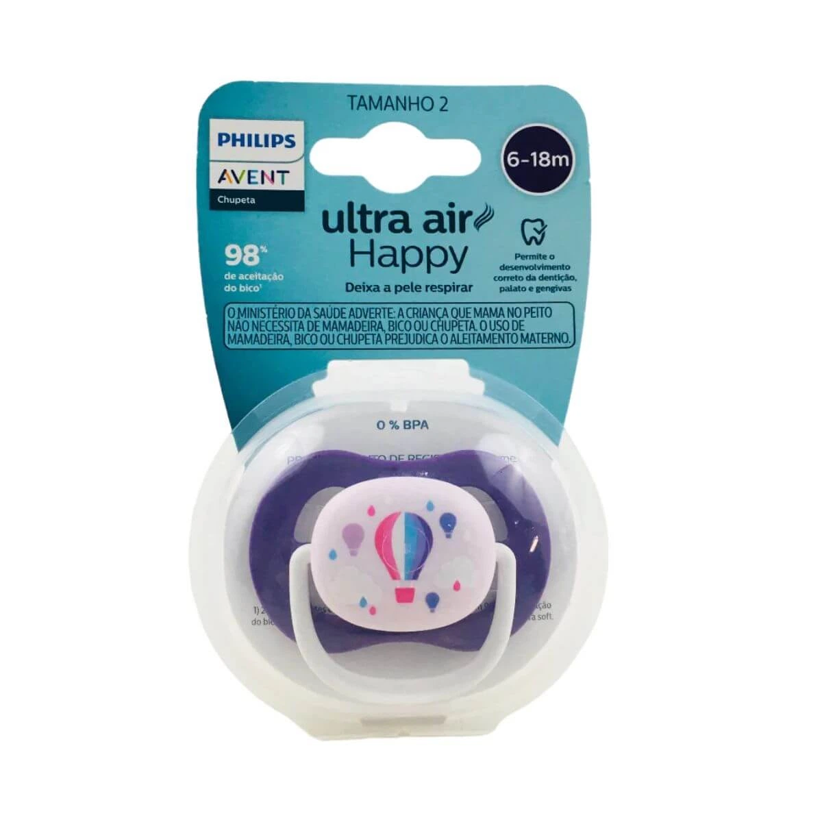 CHUPETA AVENT ULTRA AIR 6 -18 MESES HAPPY BALÕES — Avent | Farmácia Resyla