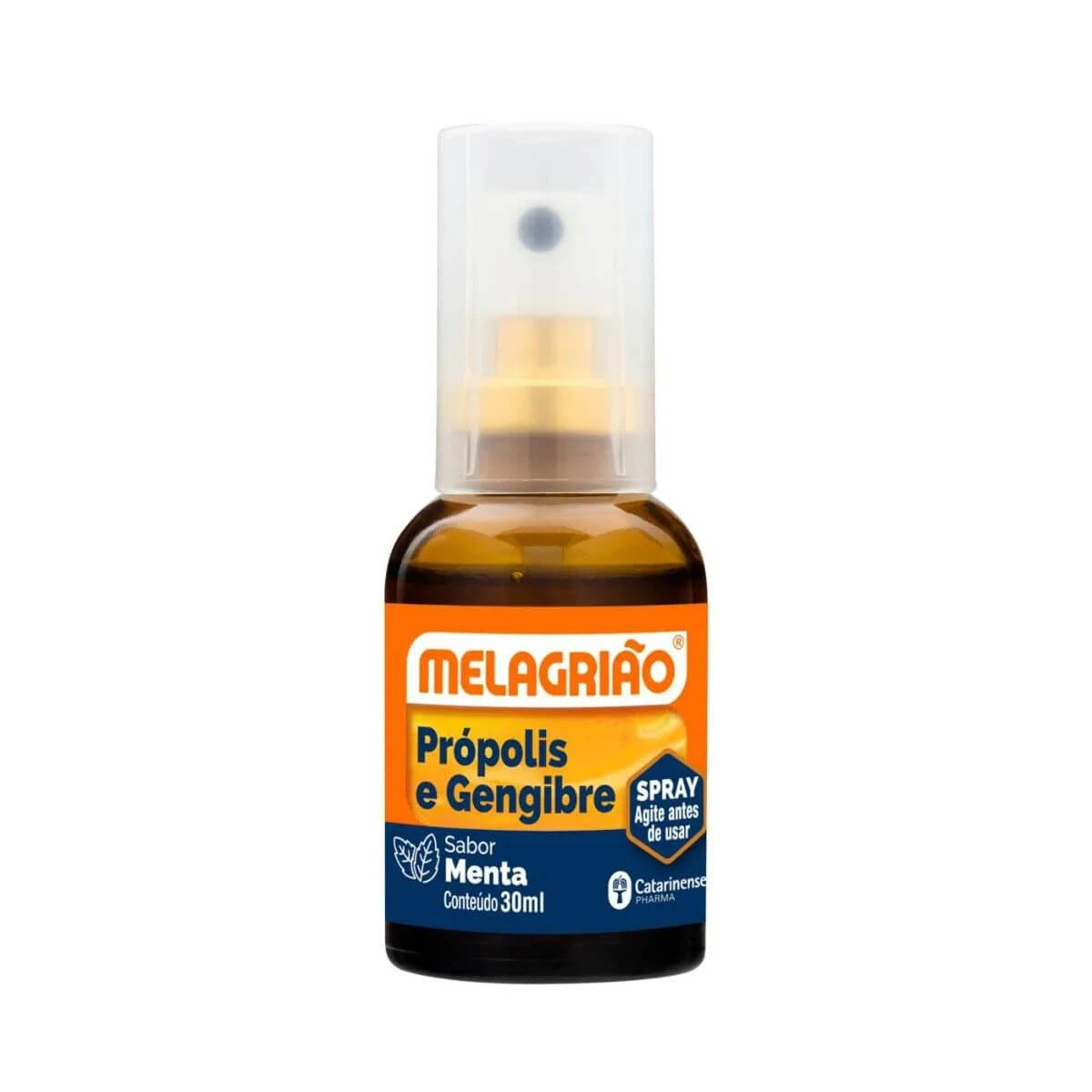 MELAGRIÃO PRÓPOLIS E GENGIBRE SPRAY SABOR MENTA 30ML - CATARINENSE — Catarinense | Farmácia Resyla