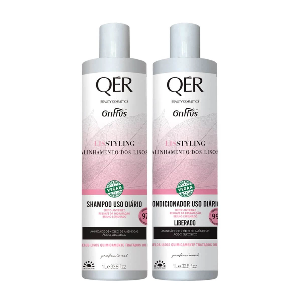 KIT GRIFFUS QER SHAMPOO+CONDICIONADOR LISS 1L — Griffus | Farmácia Resyla