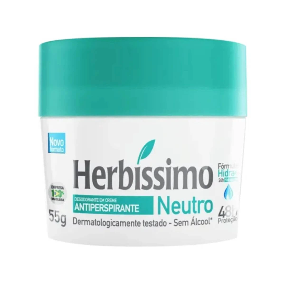 DESODORANTE ANTITRANSPIRANTE CREME HERBÍSSIMO NEUTRO 55G — Herbíssimo | Farmácia Resyla