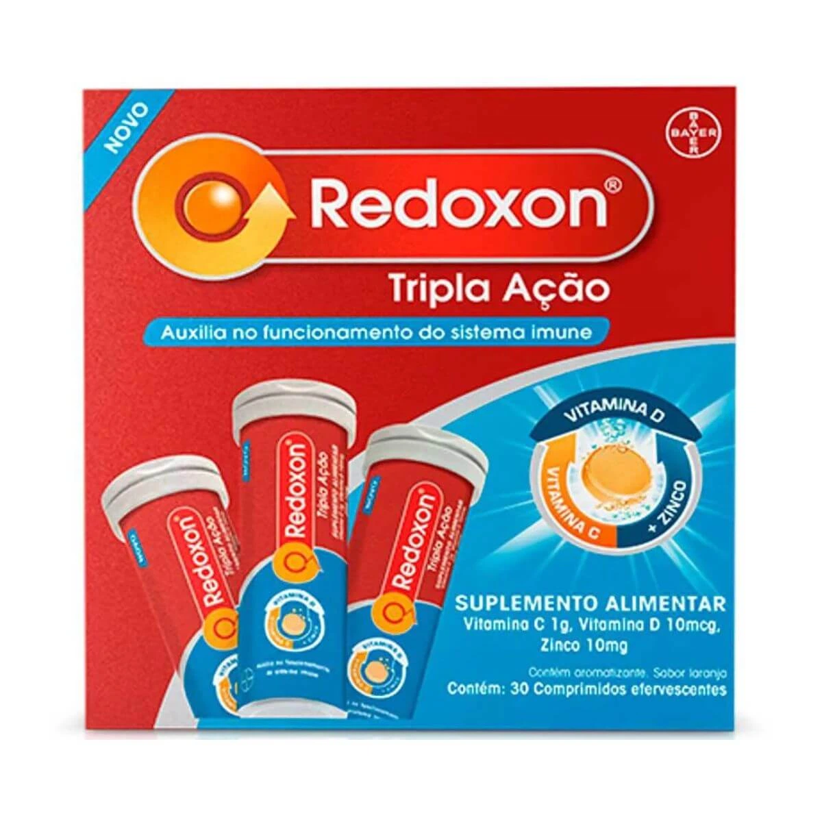 REDOXON TRIPLA AÇÃO 30 COMPRIMIDOS EFERVESCENTES - BAYER — Bayer | Farmácia Resyla