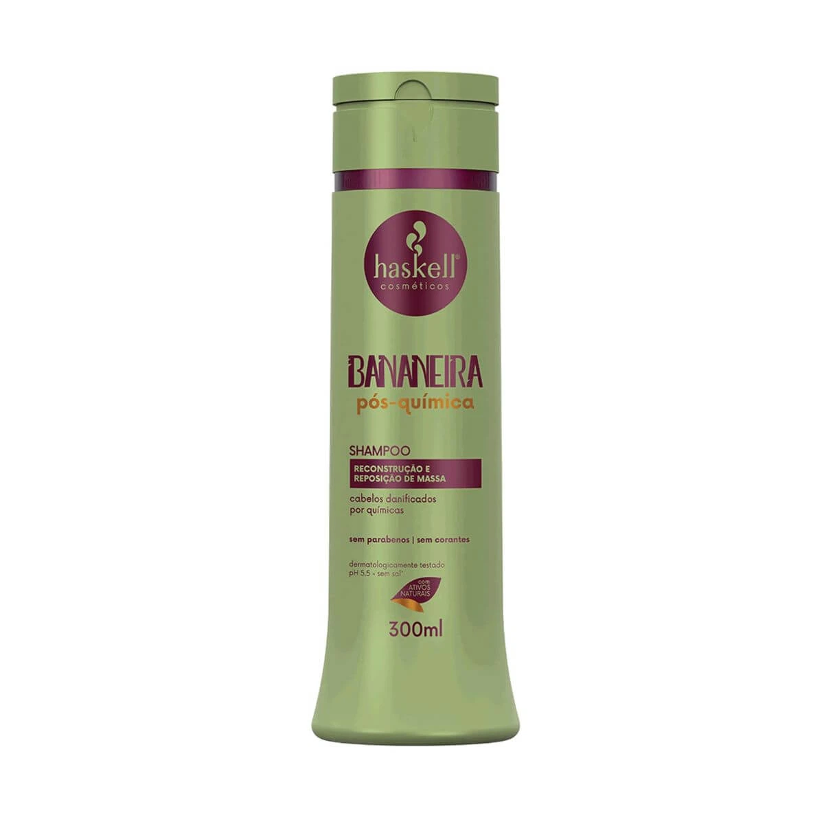 SHAMPOO HASKELL BANANEIRA PÓS-QUÍMICA 300ML — Haskell | Farmácia Resyla