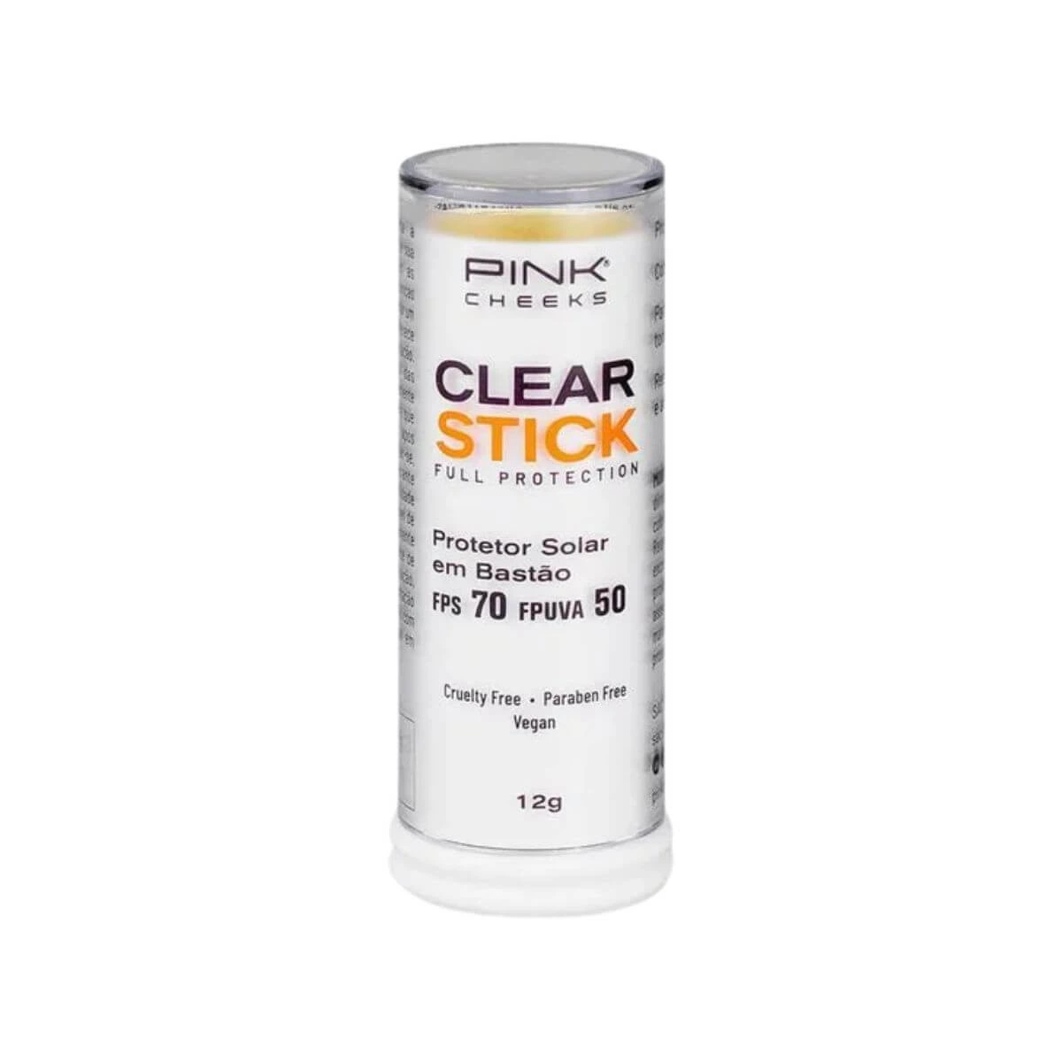 PROTETOR SOLAR PINK CHEEKS CLEAR STICK FPS70 — | Farmácia Resyla
