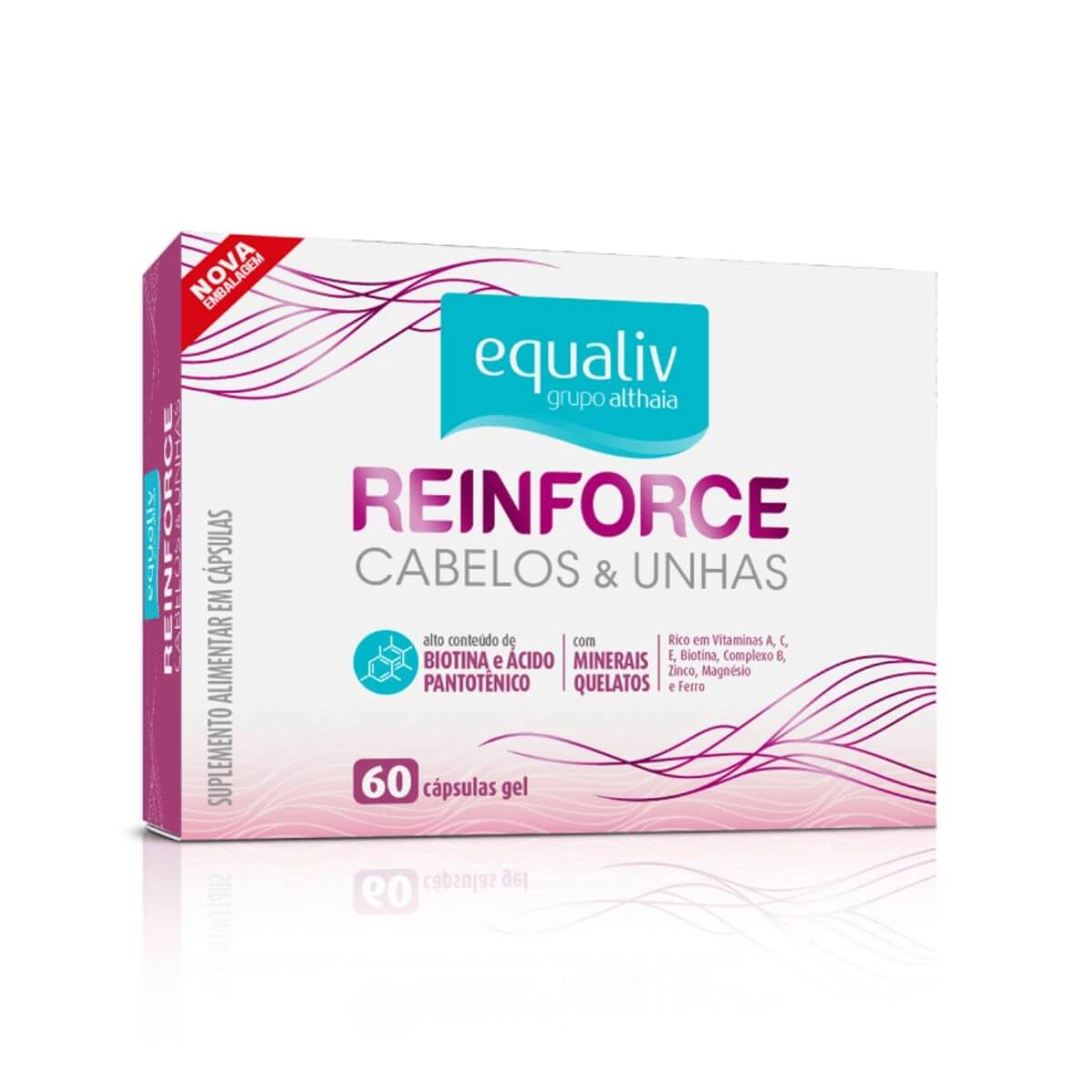 REINFORCE CABELOS & UNHAS EQUALIV 60 CÁPSULAS — Equaliv | Farmácia Resyla