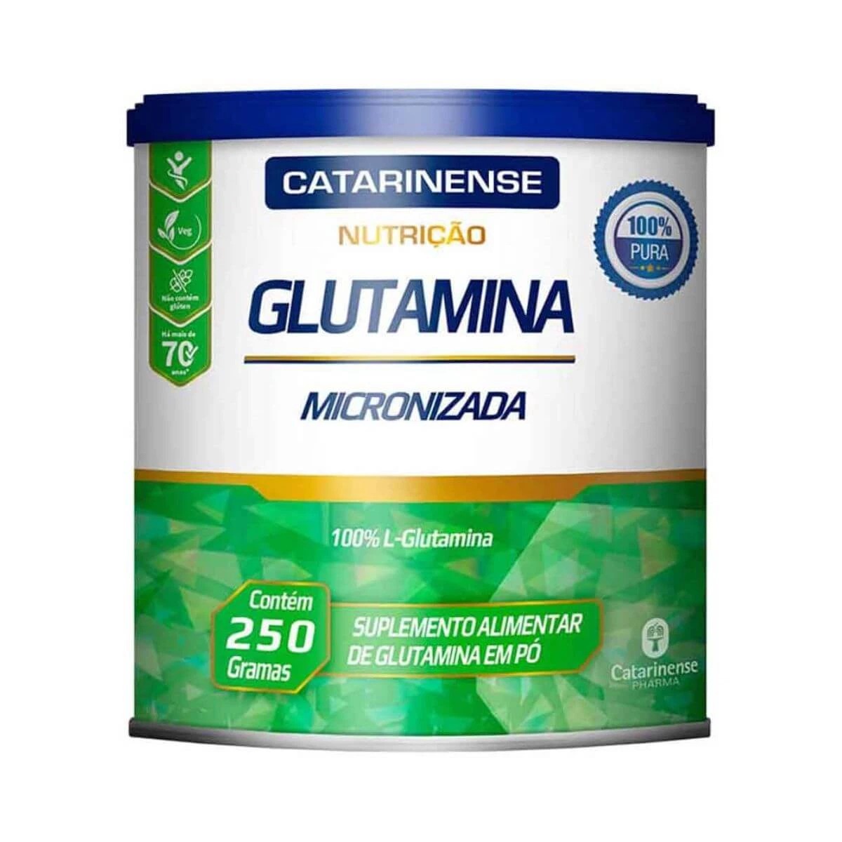 GLUTAMINA MICRONIZADA 250G - CATARINENSE — Catarinense | Farmácia Resyla