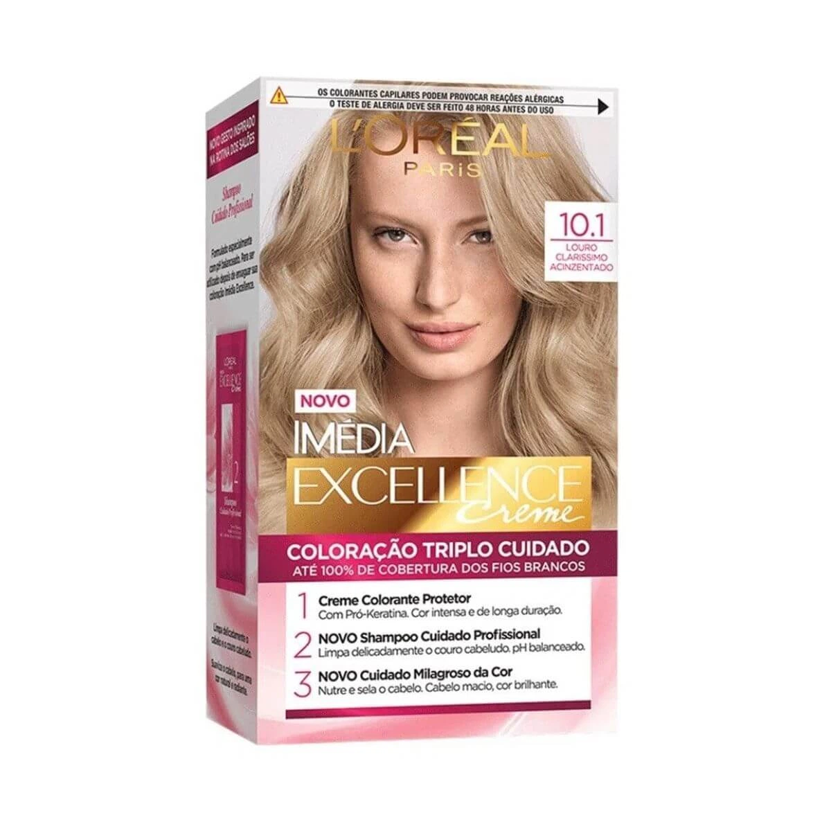 TINTA IMÉDIA EXCELLENCE 10.1 LOURO CLARISSMO ACINZENTADO — L'Oréal Paris Imédia Excellence | Farmácia Resyla