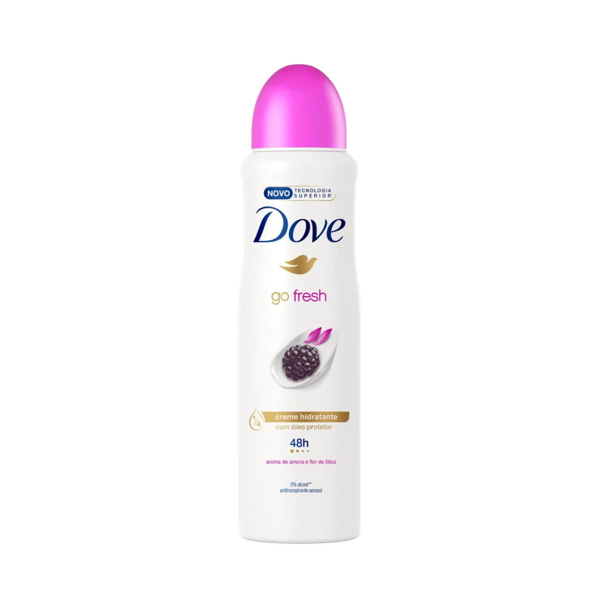 DESODORANTE ANTITRANSPIRANTE AEROSOL DOVE AMORA E FLOR DE LÓTUS 89G — Dove | Farmácia Resyla