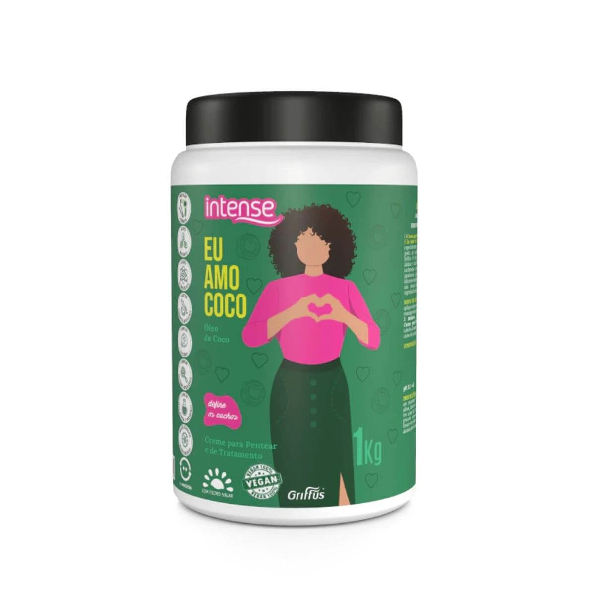 MÁSCARA GRIFFUS INTENSE EU AMO COCO 1KG — Griffus | Farmácia Resyla