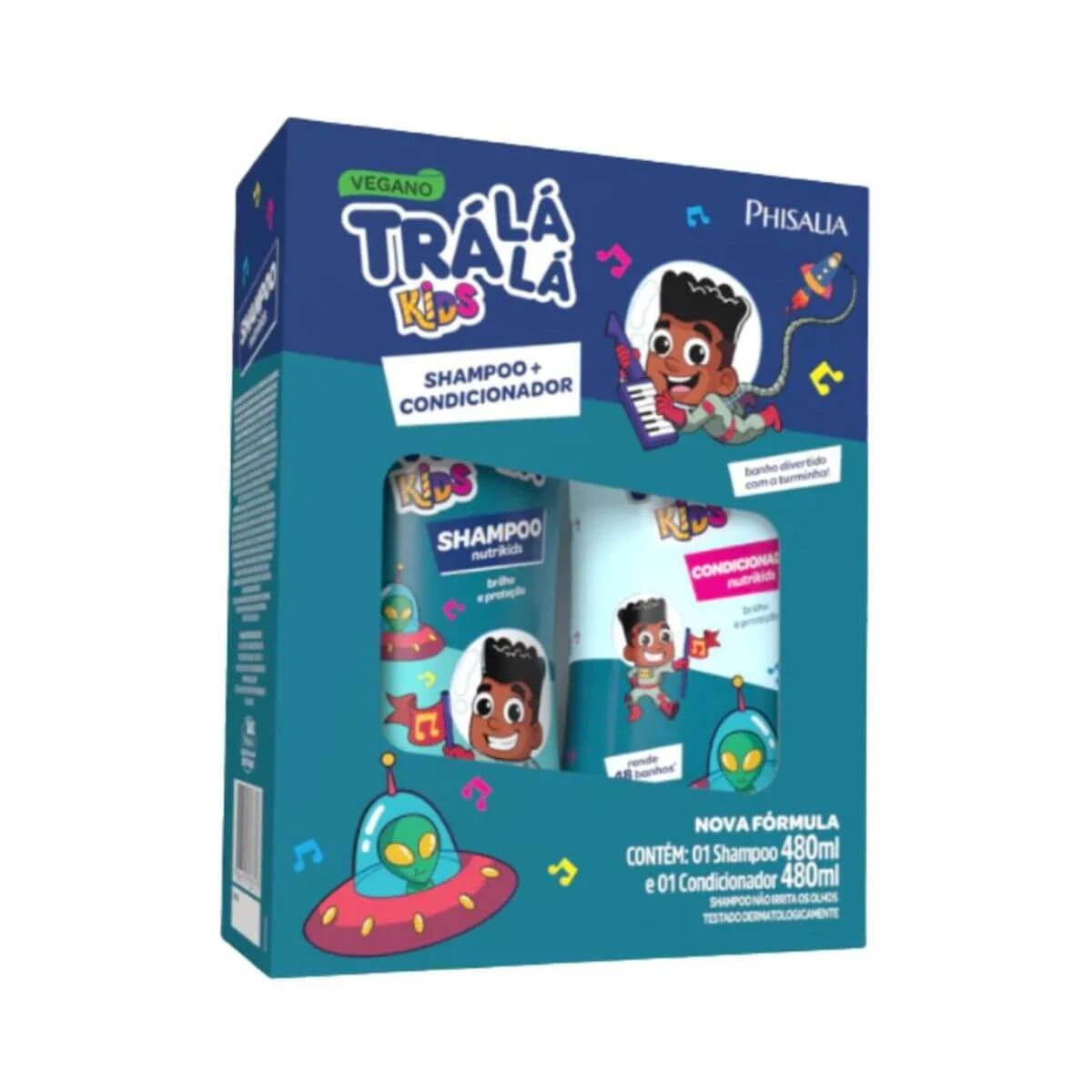 KIT TRÁ LÁ LÁ NUTRIKIDS SHAMPOO + CONDICIONADOR 480ML — Trá Lá Lá Baby | Farmácia Resyla