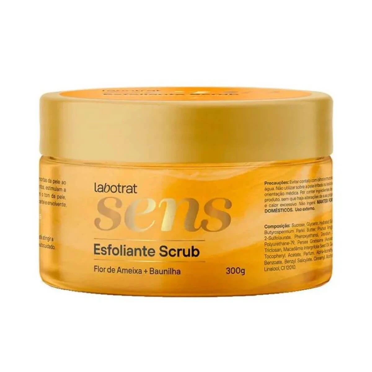 ESFOLIANTE LABOTRAT SENS SCRUB FLOR AMEIXA + BAUNILHA 300G — Labotrat | Farmácia Resyla