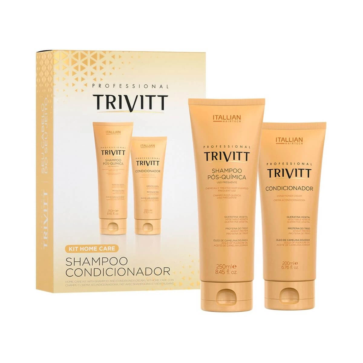 KIT TRIVITT HOME CARE SHAMPOO250ML + CONDICIONADOR 200ML — Italian Trivitt | Farmácia Resyla