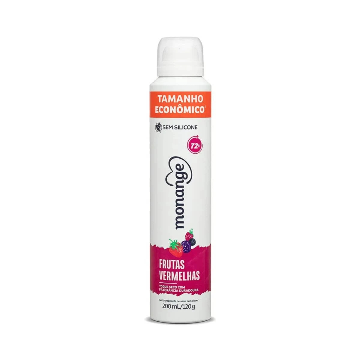 DESODORANTE ANTITRANSPIRANTE AEROSOL MONANGE FRUTAS VERMELHAS FEMININO 200ML — Monange | Farmácia Resyla
