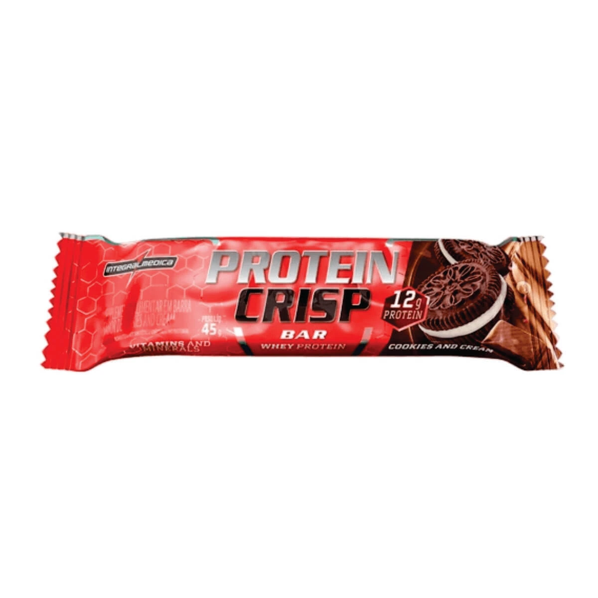 BARRA DE PROTEÍNA CRISP BAR COOKIES 45G — Integralmedica | Farmácia Resyla