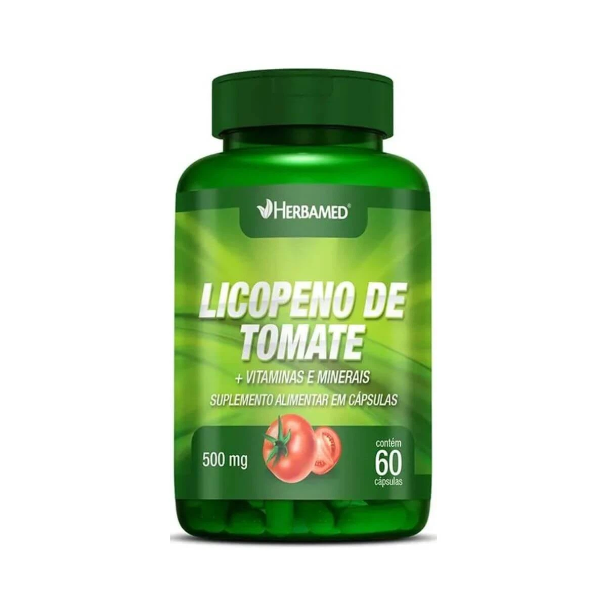 LICOPENO DE TOMATE 500MG 60 CÁPSULAS - HERBAMED — Herbamed | Farmácia Resyla