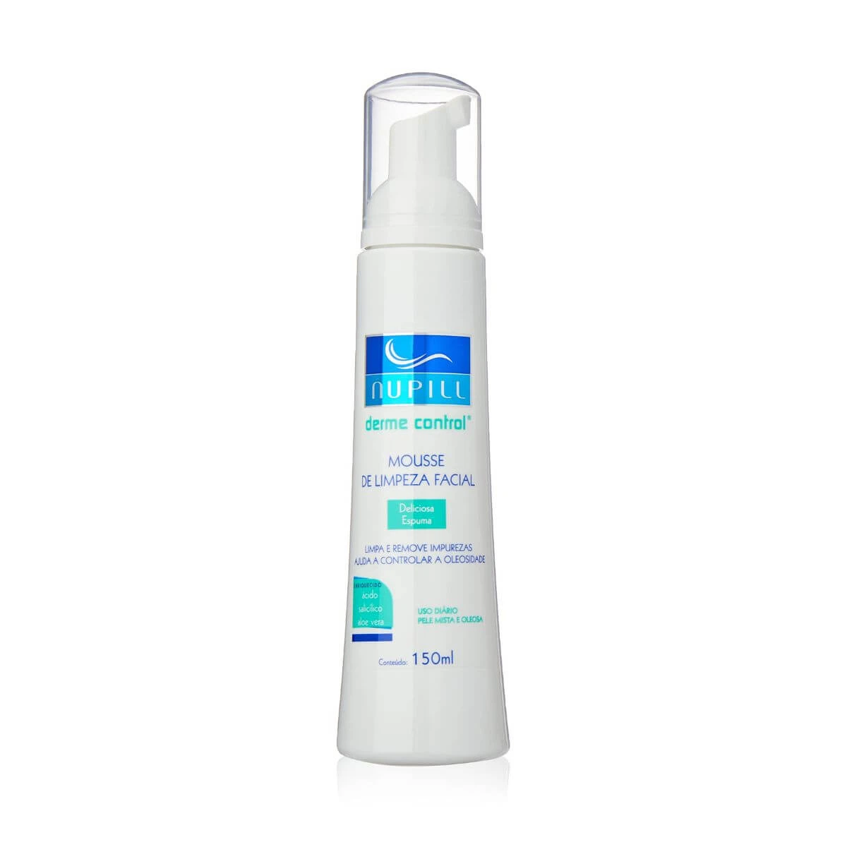 MOUSSE DE LIMPEZA FACIAL NUPILL DERME CONTROL 150ML — Nupill | Farmácia Resyla