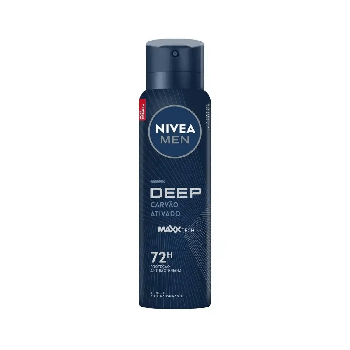 DESODORANTE ANTITRANSPIRANTE AEROSOL NIVEA MEN DEEP ORIGINAL CARVÃO ATIVADO 150ML — Nivea | Farmácia Resyla