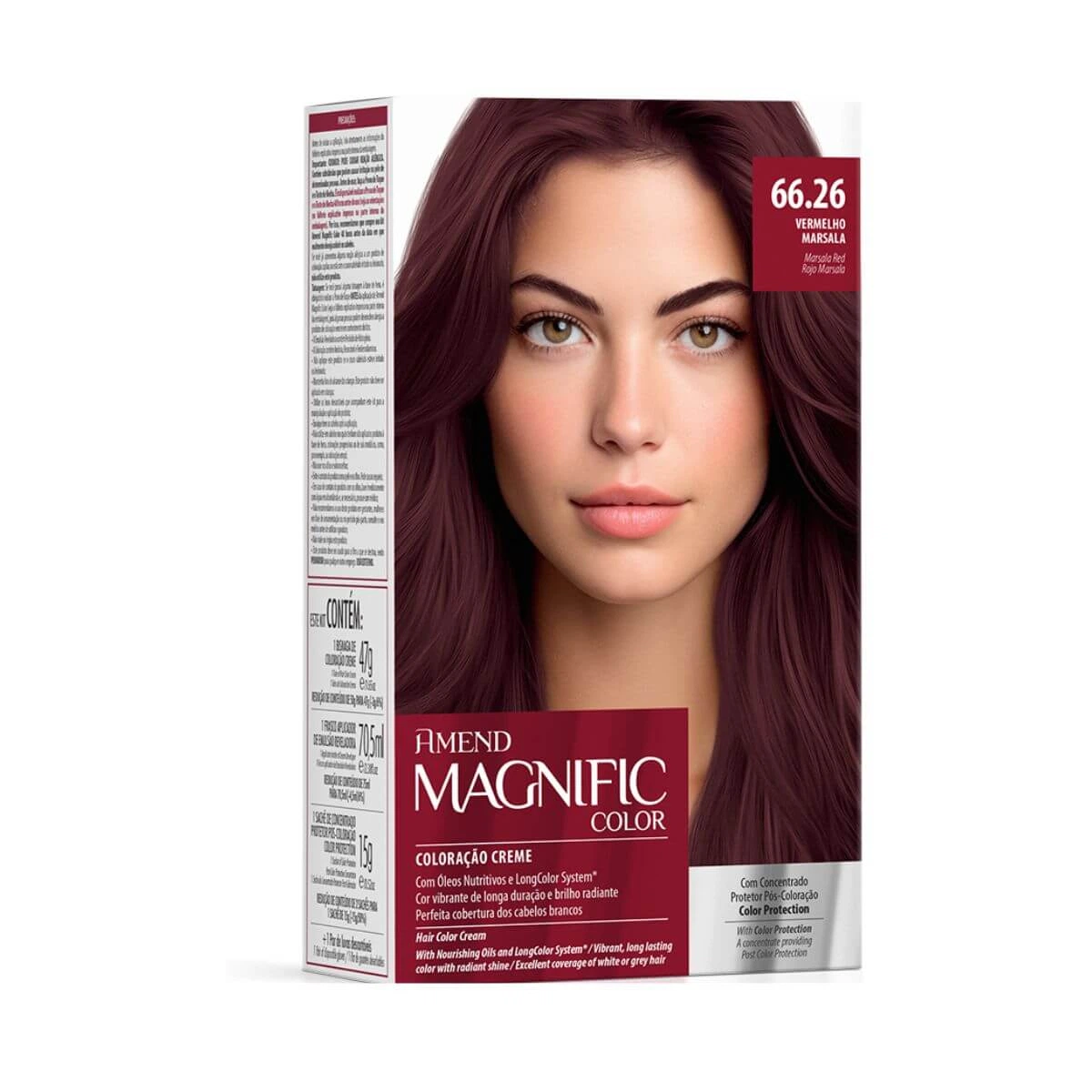 TINTA AMEND MAGNIFIC COLOR 66.26 VERMELHO MARSALA — Amend | Farmácia Resyla