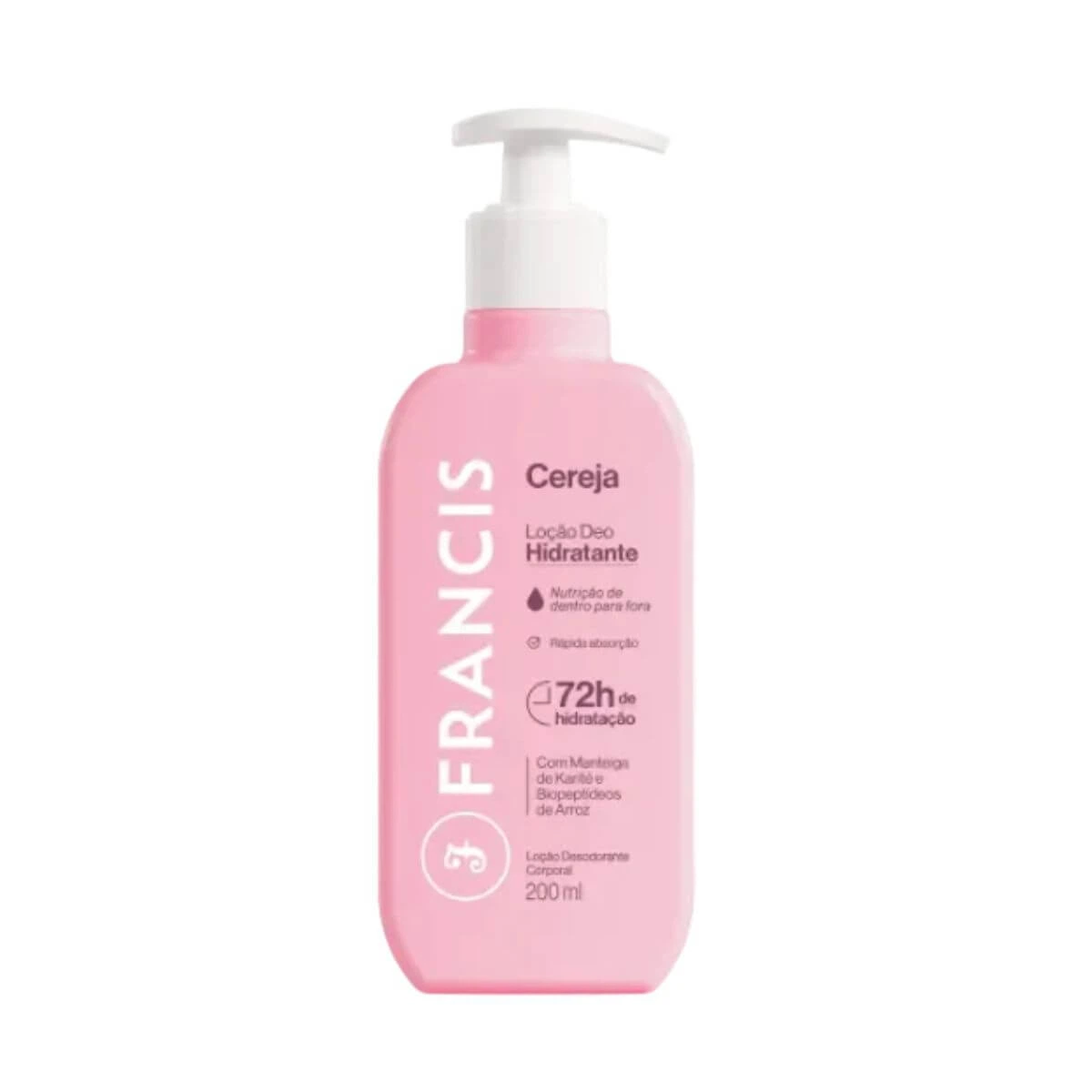 LOCAO HIDRATANTE CORPORAL FRANCIS CEREJA 200ML — | Farmácia Resyla