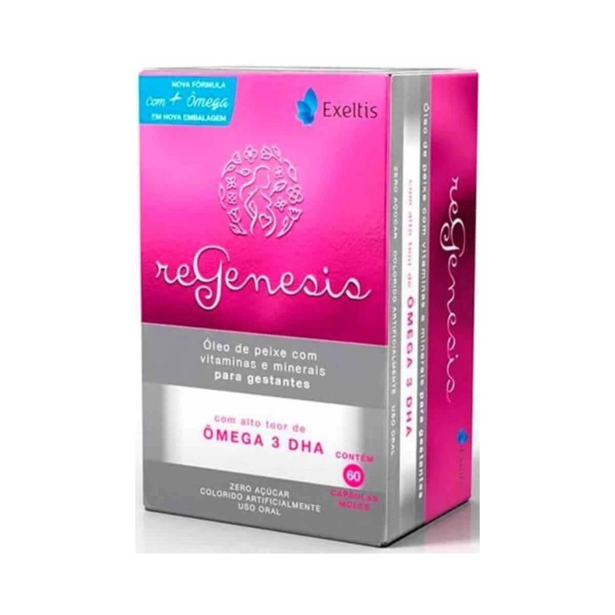 REGENESIS SUPLEMENTO ALIMENTAR PARA GESTANTES 60 CÁPSULAS MOLES - EXELTIS — Exeltis | Farmácia Resyla