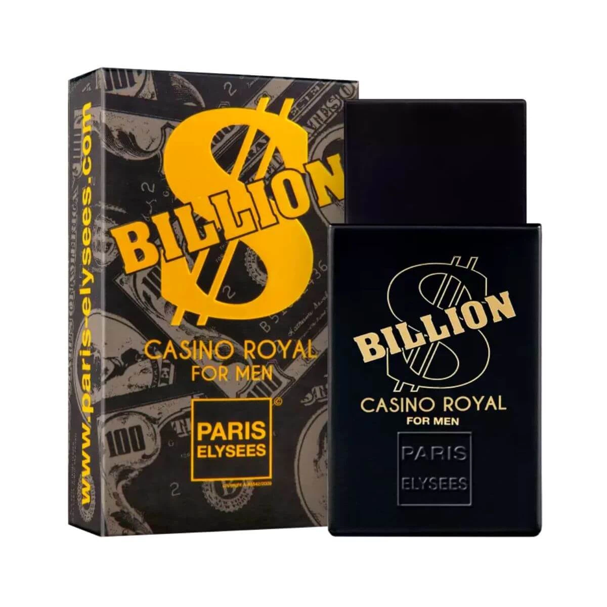 PERFUME BILLION CASINO ROYAL MASCULINO 100ML — Paris Elysees | Farmácia Resyla