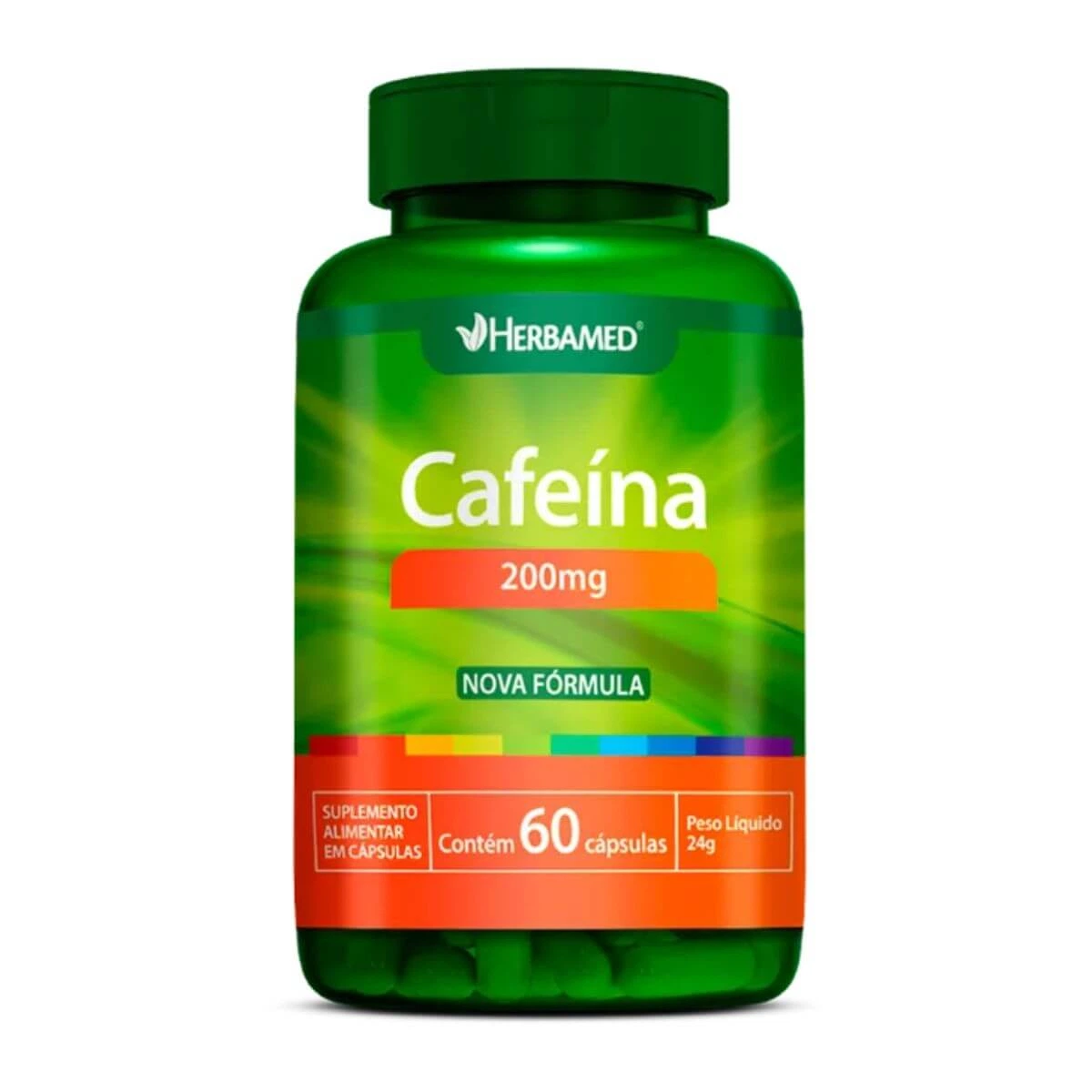 CAFEINA 200MG 60CP - HERBAMED — Herbamed | Farmácia Resyla