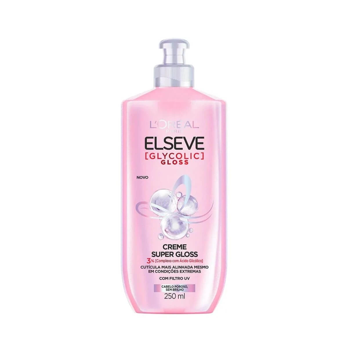CREME DE PENTEAR ELSEVE GLYCOLIC GLOSS 250ML — Elseve | Farmácia Resyla