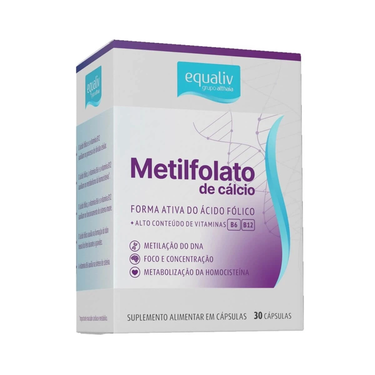 METILFOLATO DE CÁLCIO 30CAPS - EQUALIV — Equaliv | Farmácia Resyla