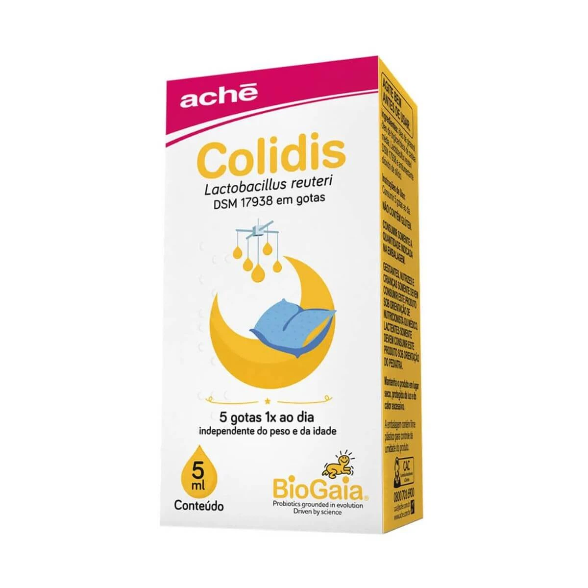 COLIDIS SOLUÇÃO EM GOTAS 5ML - ACHE — Ache | Farmácia Resyla