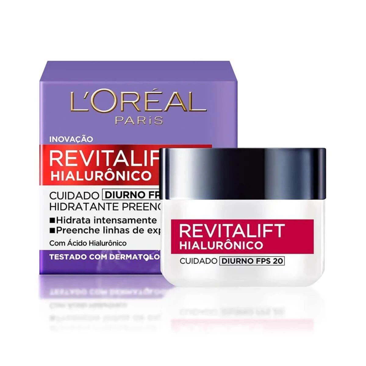 CREME FACIAL ANTI-IDADE L'ORÉAL PARIS REVITALIFT HIALURÔNICO DIURNO FPS20 49G — L'Oréal Paris | Farmácia Resyla