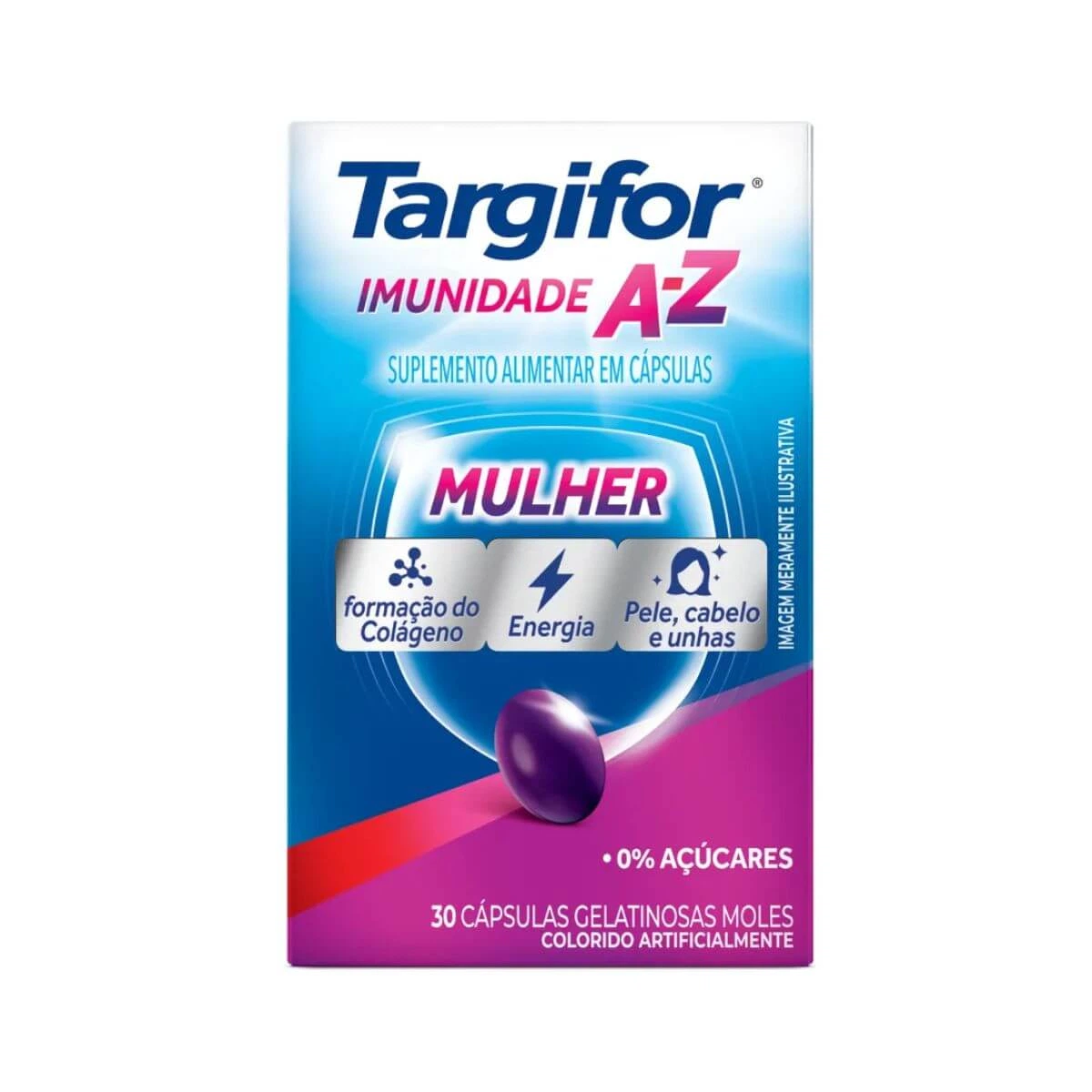 TARGIFOR IMUNIDADE A-Z MULHER 30 CÁPSULAS MOLES - SANOFI — Sanofi | Farmácia Resyla