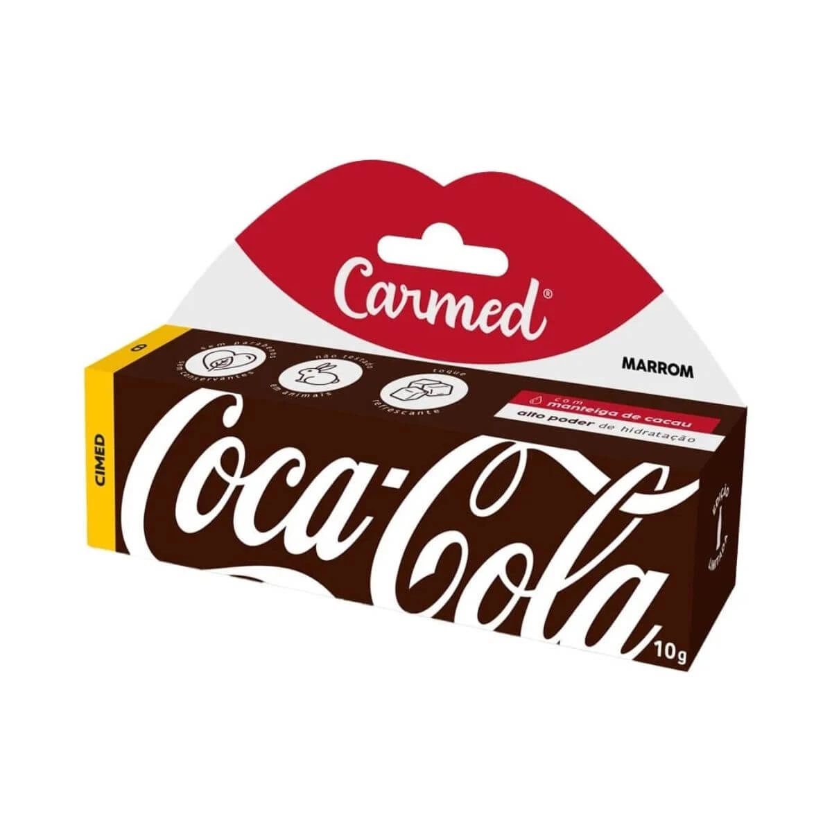 HIDRATANTE LABIAL CARMED COCA-COLA MARROM 10G — Carmed | Farmácia Resyla