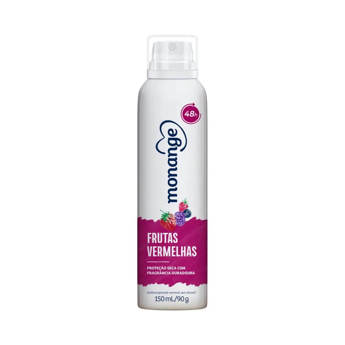 DESODORANTE ANTITRANSPIRANTE AEROSOL MONANGE FRUTAS VERMELHAS FEMININO 150ML — Monange | Farmácia Resyla