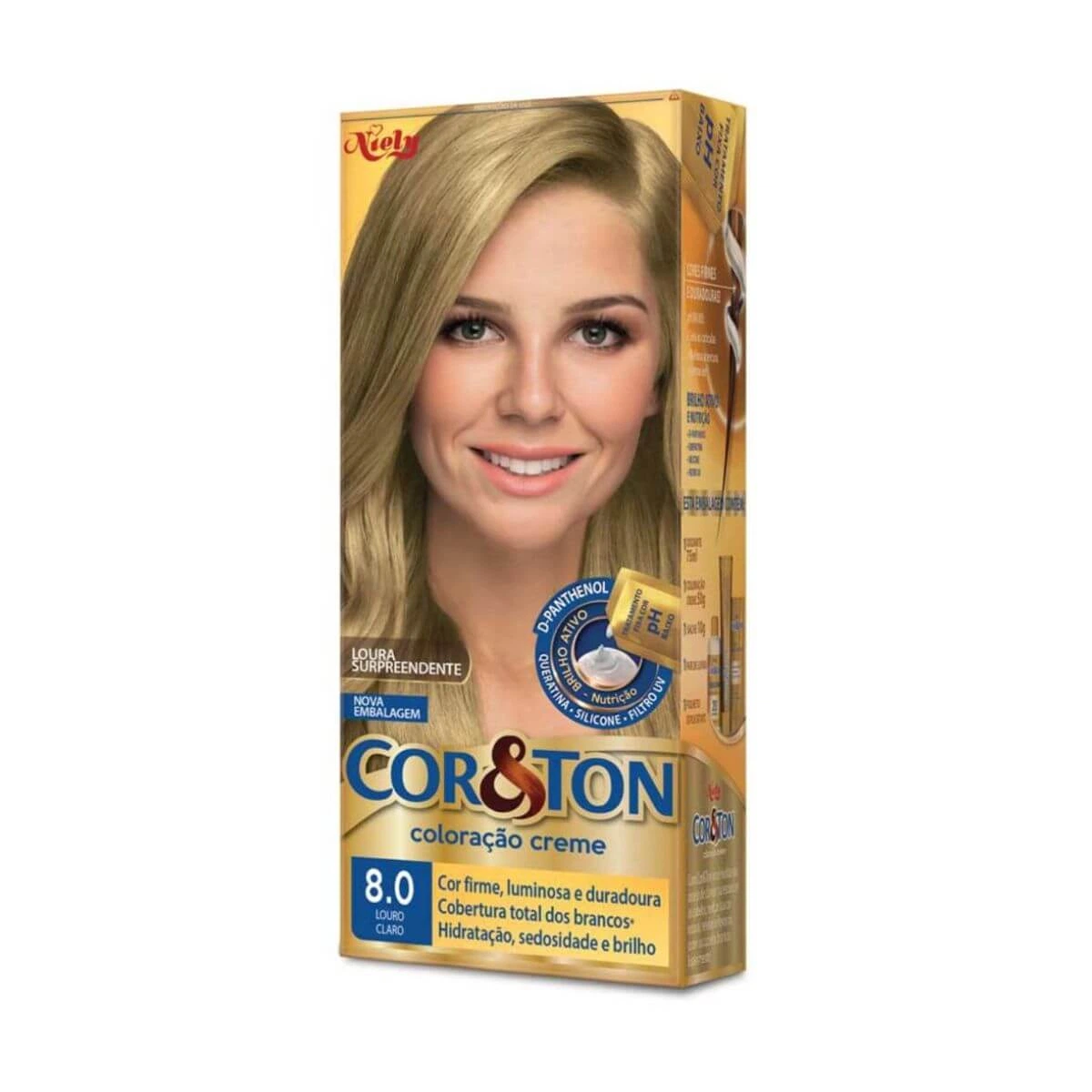TINTA COR & TON 8.0 LOURO CLARO — Cor & Ton | Farmácia Resyla