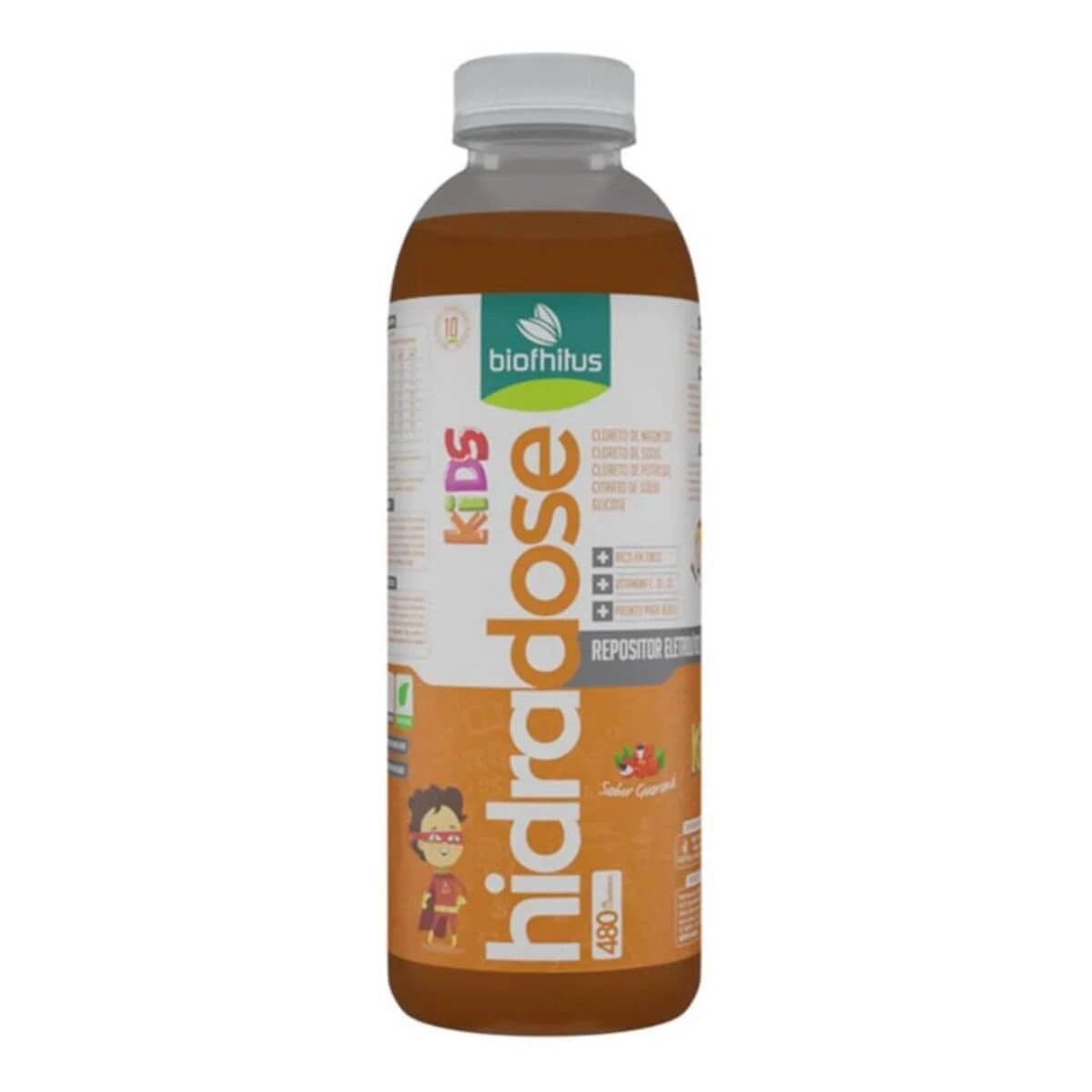 HIDRADOSE KIDS REHIDRATANTE ORAL 480ML GUARANA - BIOFHITUS — Biofhitus | Farmácia Resyla