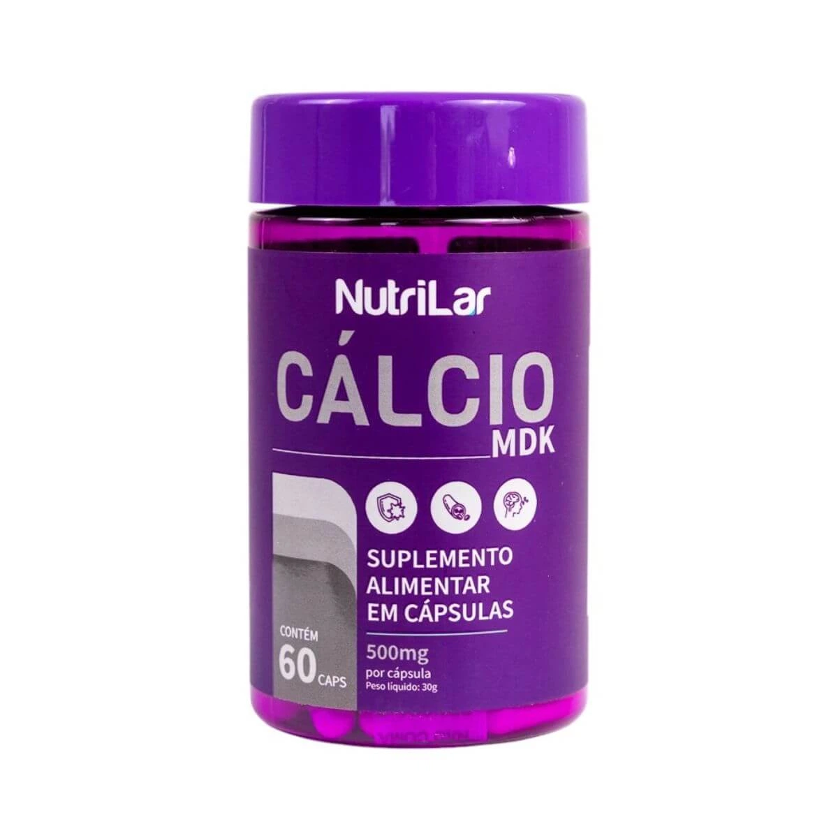 POLIVITAMÍNICO NUTRILAR CÁLCIO MDK 60 CÁPSULAS - FARMALAR — Farmalar Drogarias | Farmácia Resyla