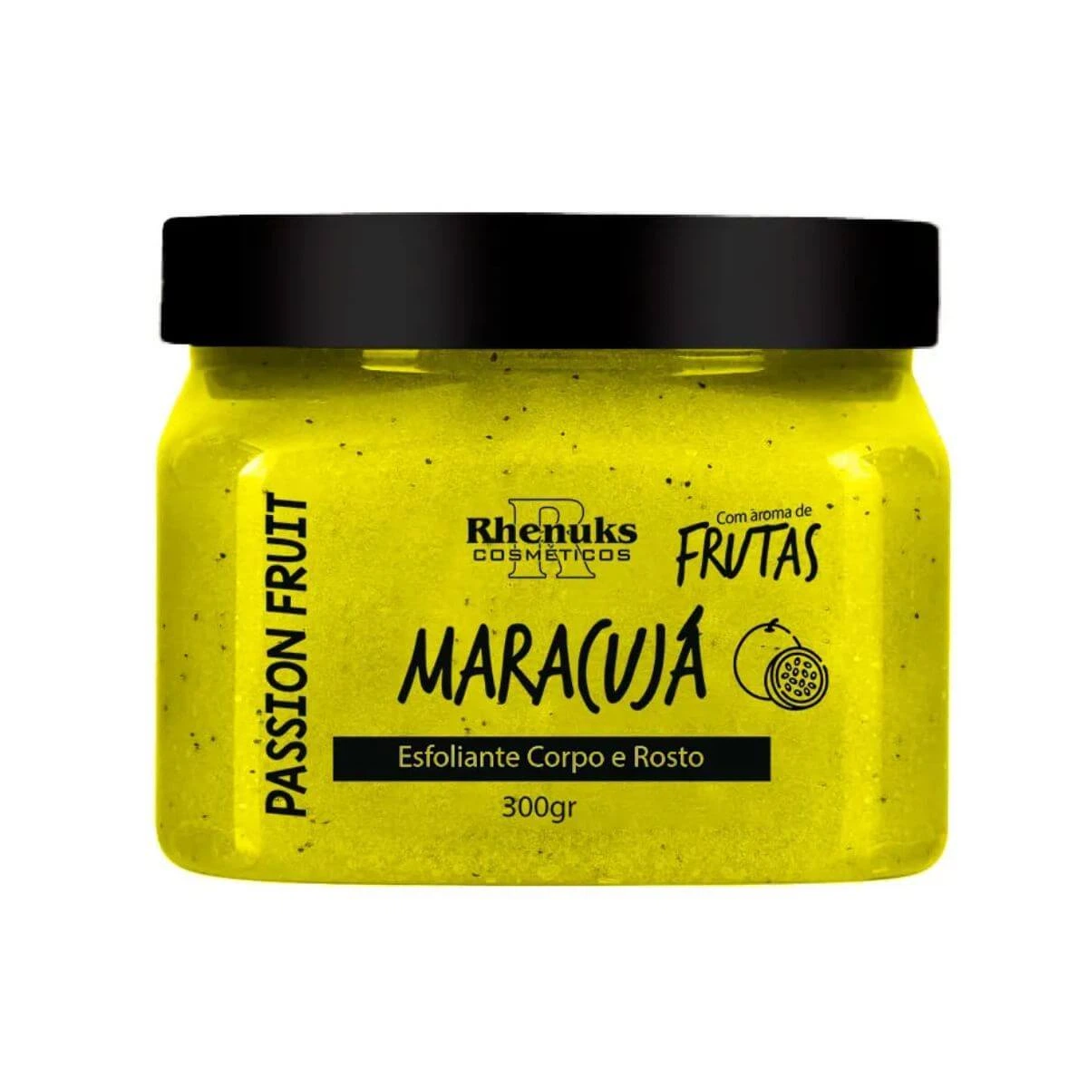 ESFOLIANTE MARACUJÁ CORPO E ROSTO RHENUKS 300G — Rhenuks | Farmácia Resyla